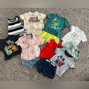 Toddler boy Summer 12-18 month lot